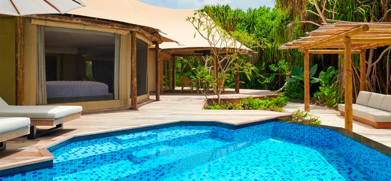 Luxury Maldives Holidays Fairmont Maldives Sirru Fen Fushi Tented Jungle Villa 4