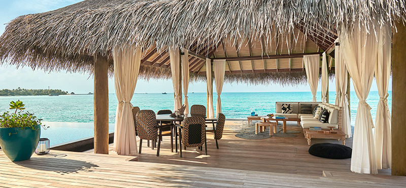Luxury Maldives Holidays Fairmont Maldives Sirru Fen Fushi Three Bedroom Water Sunset Villa 2
