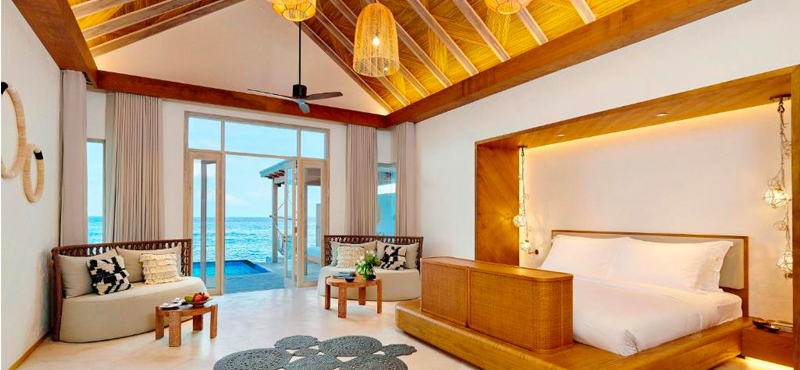 Luxury Maldives Holidays Fairmont Maldives Sirru Fen Fushi Two Bedroom Water Sunrise Villa 3