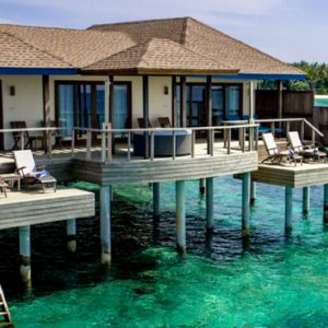 Luxury Maldives Holidays Reethi Faru Resort Two Bedroom Water Villa Suite With Spa Tub 3