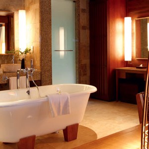 Constance Ephelia Seychelles hillside pool villa bathroom