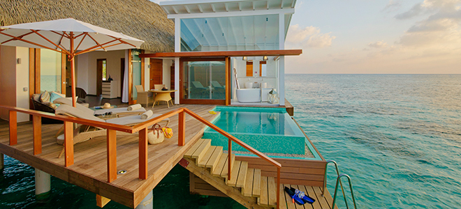 Kandolhu Island - Maldives Luxury Holidays - ocean pool villa