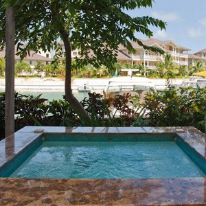 the landings hotel - st lucia honeymoon packages - private plunge pool