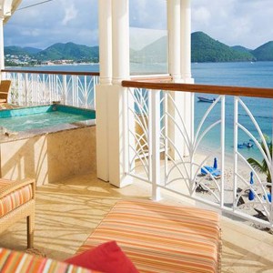 the landings hotel - st lucia honeymoon packages - suite