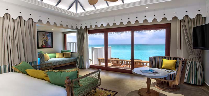 Luxury Maldives Holiday Packages SAii Lagoon Maldives, Curio Collection By Hilton 2 Bedroom Over Water Pool Villa1