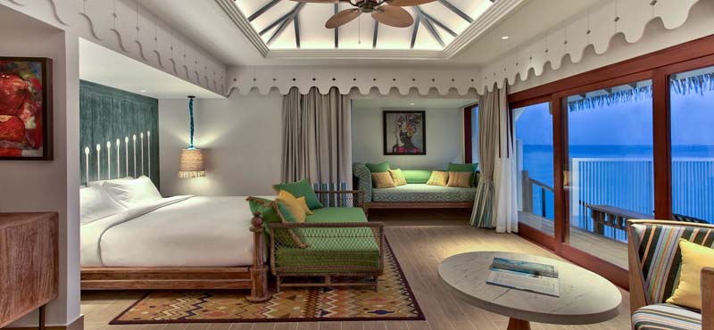 Luxury Maldives Holiday Packages SAii Lagoon Maldives, Curio Collection By Hilton 2 Bedroom Over Water Pool Villa3