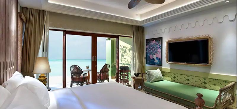 Luxury Maldives Holiday Packages SAii Lagoon Maldives, Curio Collection By Hilton King Beach Room7