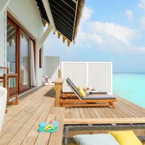 Luxury Maldives Holiday Packages SAii Lagoon Maldives, Curio Collection By Hilton Overwater Pool Villa Deck
