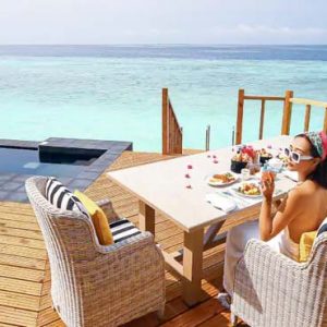 Luxury Maldives Holiday Packages SAii Lagoon Maldives, Curio Collection By Hilton Overwater Pool Villa Dining