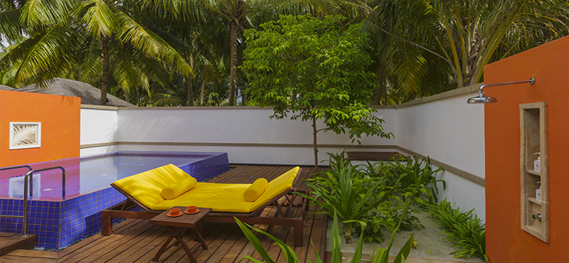 Luxury Maldives Holiday Packages Angsana Velavaru Deluxe Beachfront Pool Villa