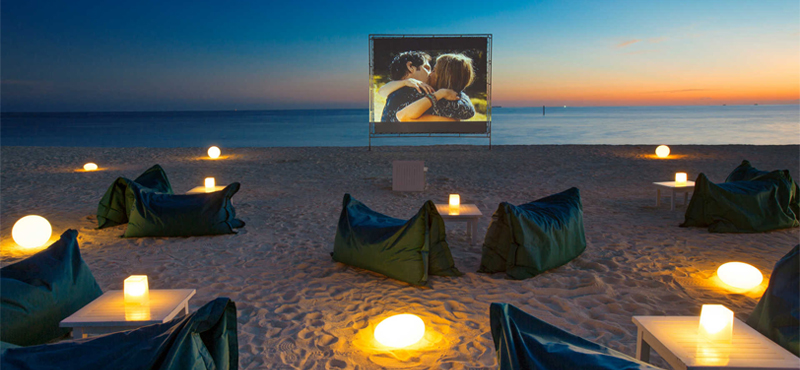 things to do in the maldives - cinema on the beach