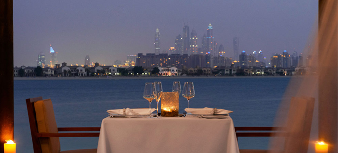 Sofitel the palm - Dubai honeymoon packages - dinner