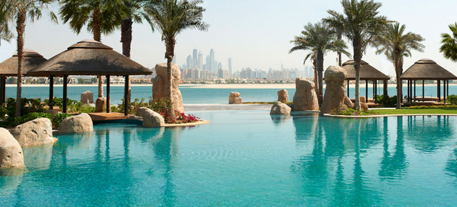 Sofitel the palm - Dubai honeymoon packages - pool landscape