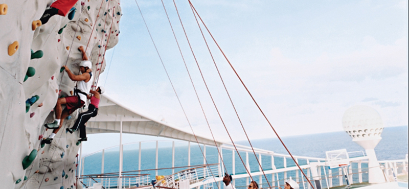Rock Climbing - Voyager of the Seas - luxury Royal Caribbean Cruise Holidays