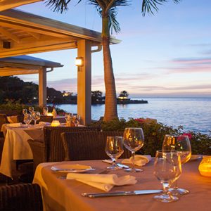 Alfresco Restaurant At Night Blue Waters Antigua Antigua Holidays