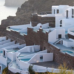 Ambassador Hotel Satorini - Greece honeymoon packages - exterior