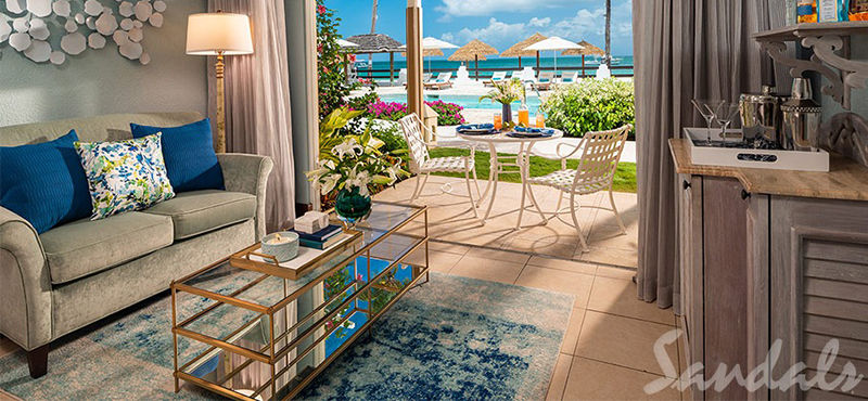 luxury Antigua holiday Packages Sandals Grande Antigua Caribbean Beachfront Grande Luxe Walkout Club Level Room 4