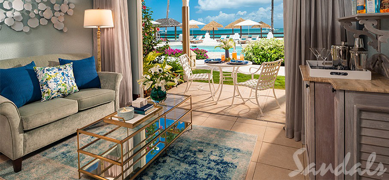 luxury Antigua holiday Packages Sandals Grande Antigua Caribbean Honeymoon Beachfront Grande Luxe Walkout Club Level Room 2