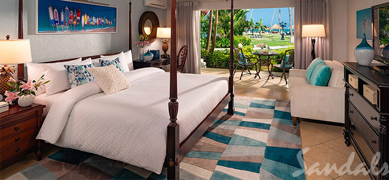 luxury Antigua holiday Packages Sandals Grande Antigua Caribbean Honeymoon Walkout Club Level Veranda Suite