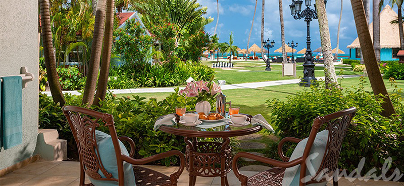 luxury Antigua holiday Packages Sandals Grande Antigua Caribbean Honeymoon Walkout Club Level Veranda Suite 2