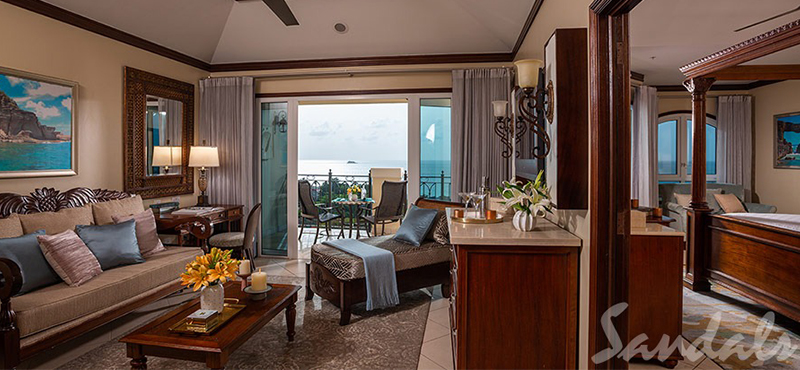 Antigua Honeymoon Packages Sandals Grande Antigua Mediterranean Oceanview Penthouse One Bedroom Butler Suite 2