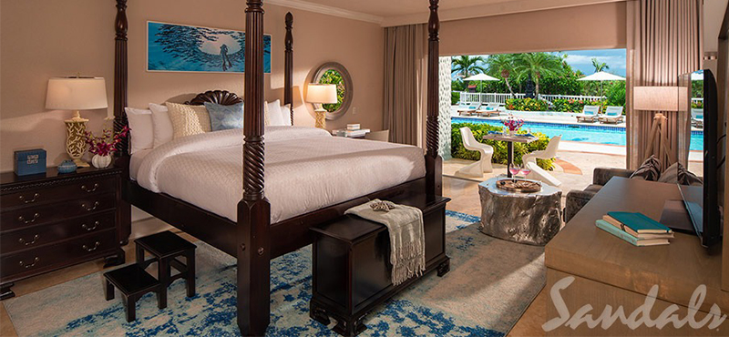 Antigua Honeymoon Packages Sandals Grande Antigua Sunset Bluff Honeymoon Luxury Poolside Walkout Club Level Room