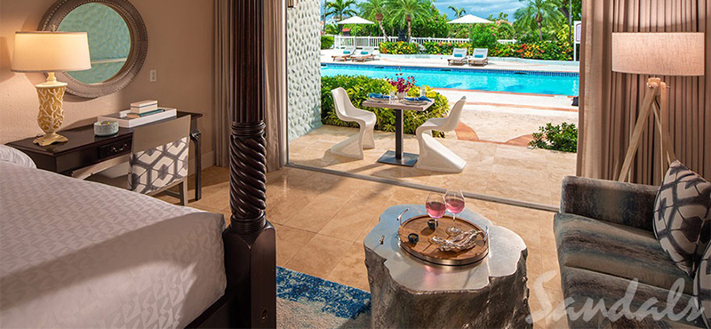 Antigua Honeymoon Packages Sandals Grande Antigua Sunset Bluff Honeymoon Luxury Poolside Walkout Club Level Room 2