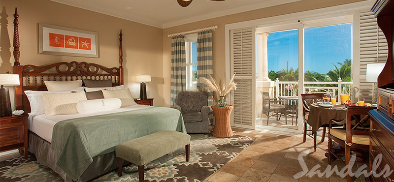 Luxury Bahamas Holiday Packages Sandals Emerald Bay Beach House Luxury Club Level Room HL