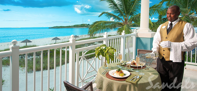 luxury Bahamas holiday Packages Sandals Emerald Bay Beachfront Honeymoon Butler Villa Suite PBV 2