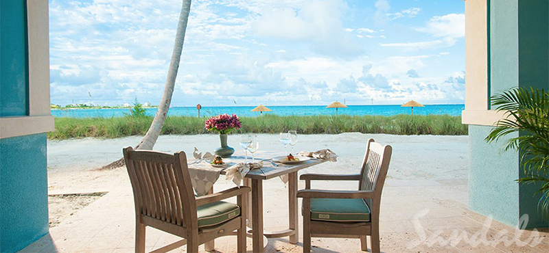 luxury Bahamas holiday Packages Sandals Emerald Bay Beachfront Oversized Walkout Butler Villa Suite WBCS 2