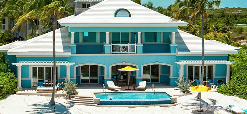 luxury Bahamas holiday Packages Sandals Emerald Bay Royal Estate Beachfront Two Story One Bedroom Butler Villa Suite With Pool BSP 5