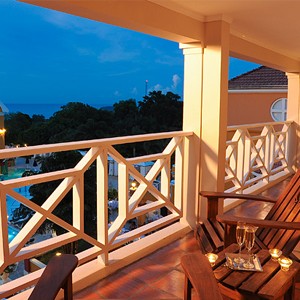 Balcony - Great House One Bedroom Butler Suite - Sandals Ochio Rios Jamaica