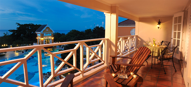 Balcony - Great House One Bedroom Butler Suite - Sandals Ochio Rios Jamaica