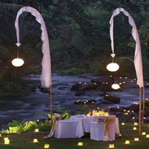 Bali holiday Packages The Samaya Ubud 100 Candle Dinner At Swept Away Restaurant
