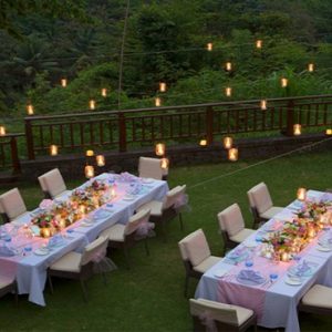 Bali holiday Packages The Samaya Ubud Wedding Dining Setup1