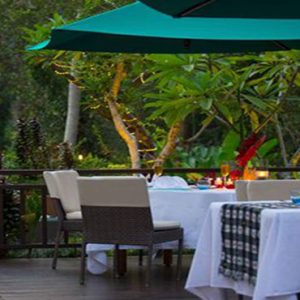 Bali holiday Packages The Samaya Ubud Dinner Setup