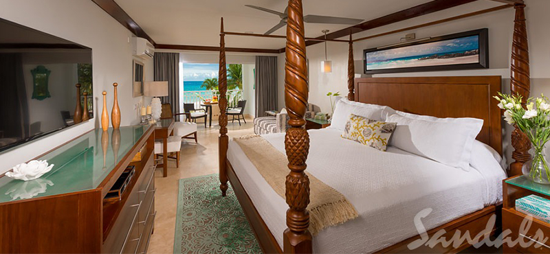 luxury Barbados holiday Packages Sandals Barbados Beachfront Club Level Suite