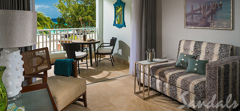 luxury Barbados holiday Packages Sandals Barbados Beachfront Club Level Suite 2