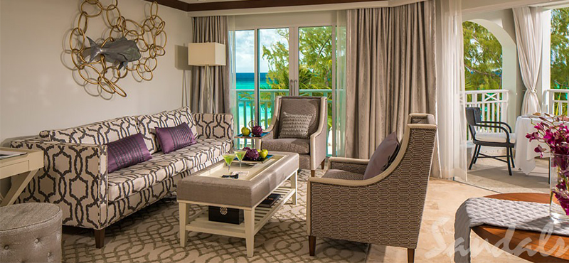 luxury Barbados holiday Packages Sandals Barbados Beachfront One Bedroom Butler Suite With Balcony Tranquility Soaking Tub 3