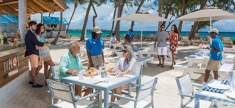 luxury Barbados holiday Packages Sandals Barbados Dinos Pizzeria