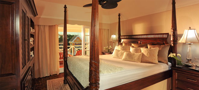 Bedroom - Great House One Bedroom Butler Suite - Sandals Ochio Rios Jamaica