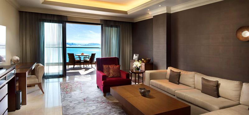 Dubai Honeymoon Packages Fairmont The Palm Corner One Bedroom Suite 3