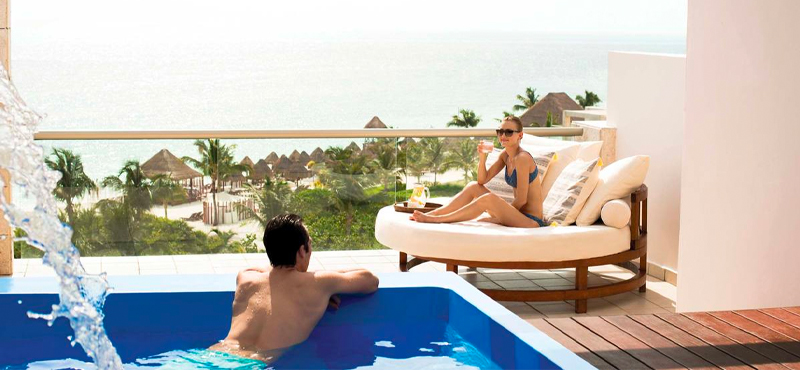 Excellence Club Two Story Rooftop Terrace Suite With Ocean Front 2 Excellence Playa Mujeres Mexico Holidays
