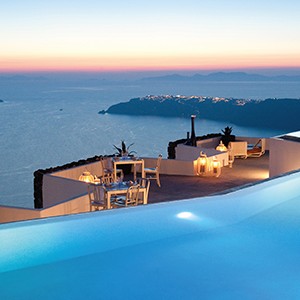 Grace Santorini - Greece Holiday Packages - pool night