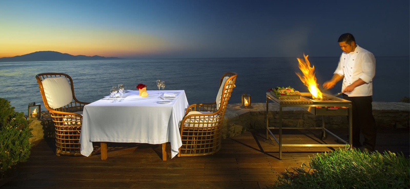 In Villa Dining - porto zante villas and spa - luxury greece holiday packages