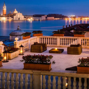 Italy Holiday Packages Baglioni Hotel Luna, Venice Balcony View At Night