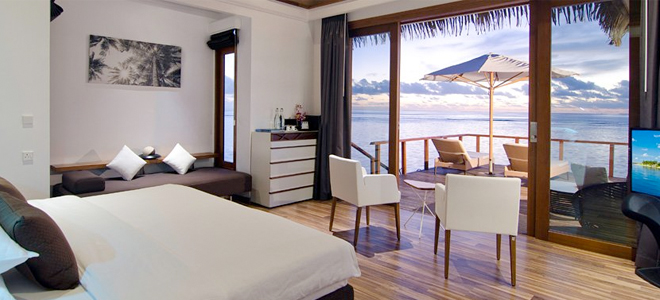 Kanodlhu Island - Ocean Villas Bedroom
