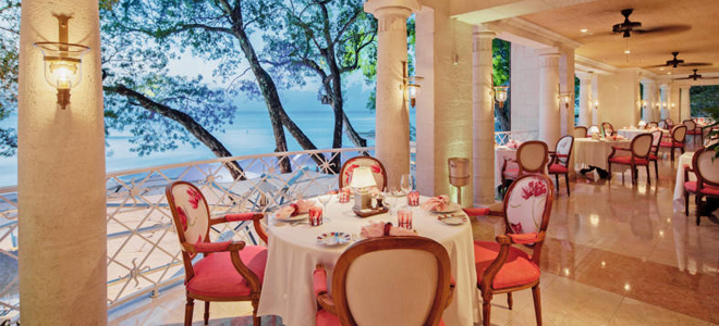 L'Acajou restaurant - Sandy Lane Barbados - Luxury Barbados Holidays