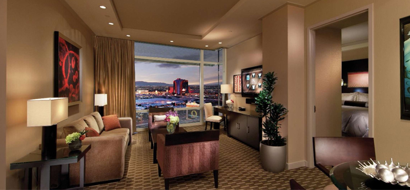luxury Las Vegas holiday Packages Aria Resort And Casino Sky Suites One Bedroom Mountain View