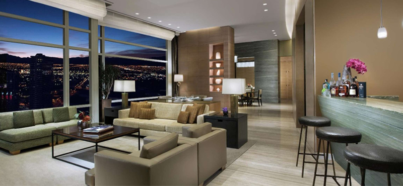 luxury Las Vegas holiday Packages Aria Resort And Casino Sky Suites Two Bedroom Sky Villa